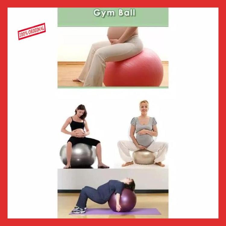 Gym ball/Yoga ball Bola Hamil Diameter 65cm FREE Pompa|Birthing Ball