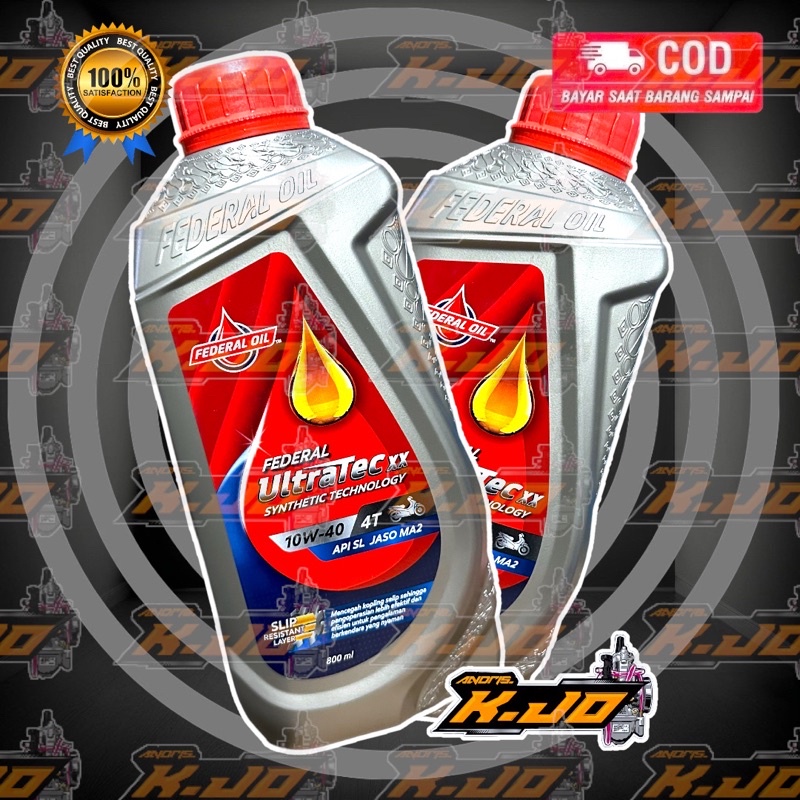 Oli Federal Double X Oil Supreme XX Sae 10/40 4T 800ML Bebek (Dijamin Asli)