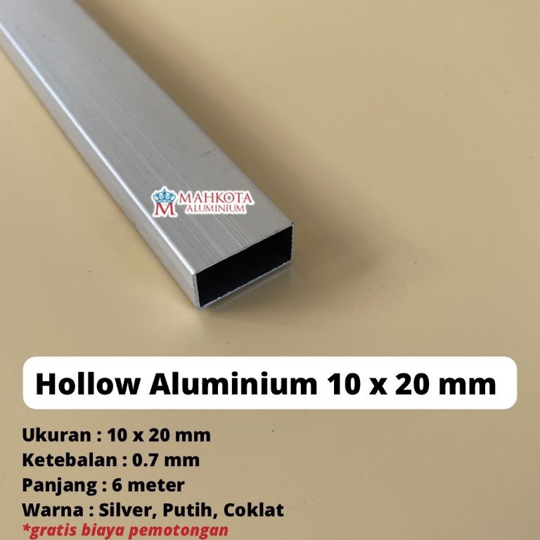 Miliki Segera.. HOLLOW / KOTAK ALUMINIUM 10x20 MM WIY