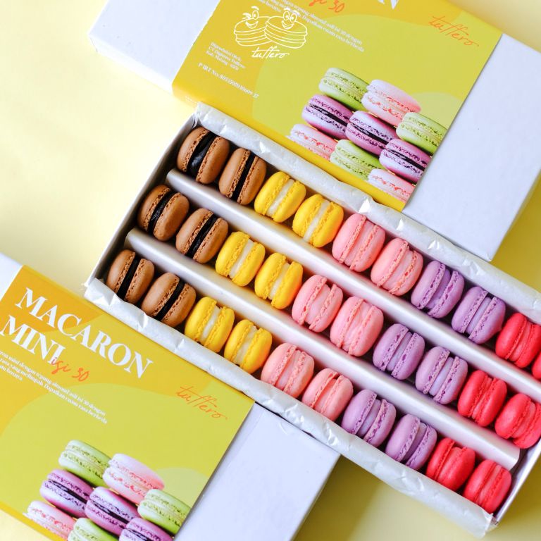 

Best.. BABY MACARON MINI ISI 30 TEPUNG ALMOND ASLI MACAROON KECIL 97