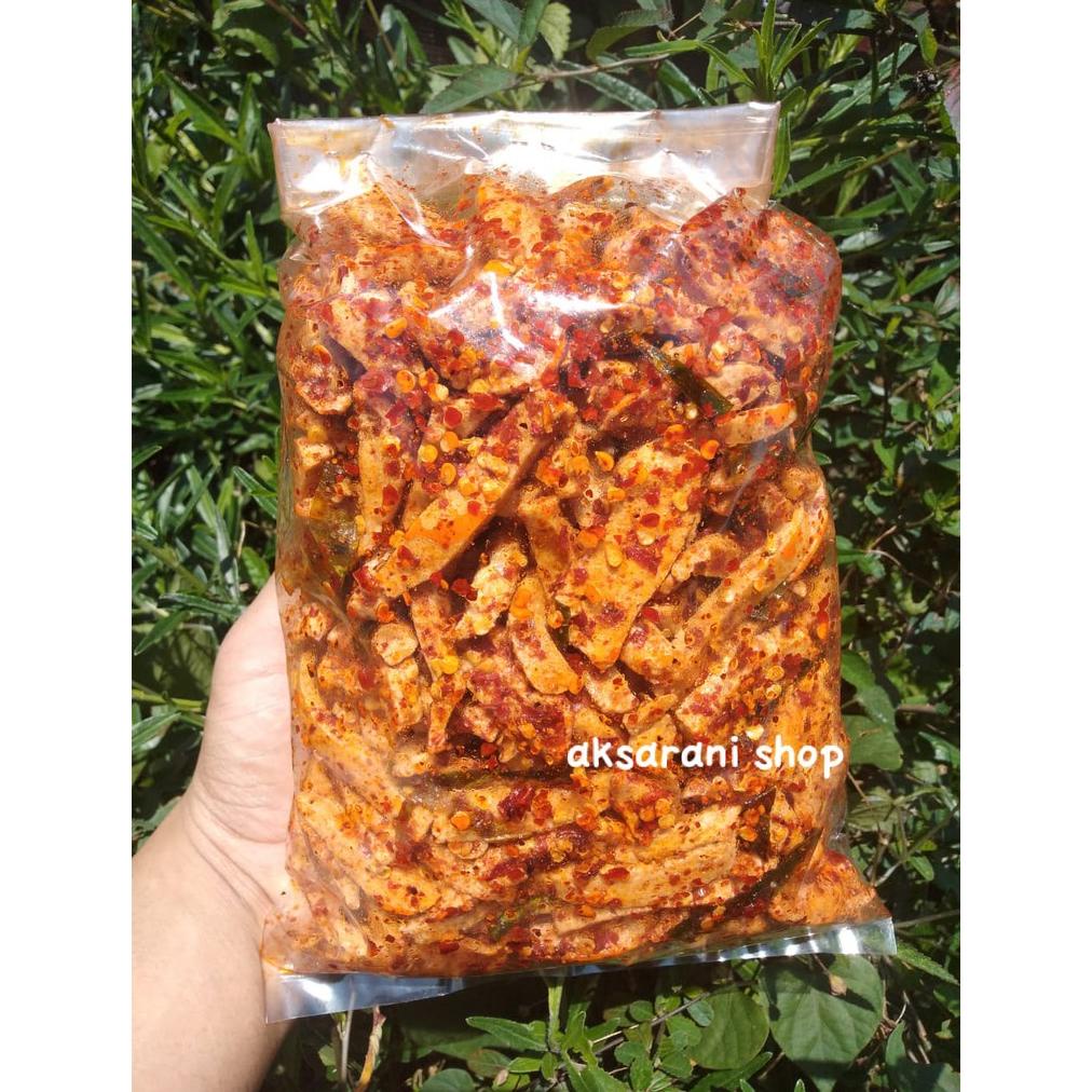 

Promo basreng daun jeruk pedas isi 500 gram / baso goreng / basreng pedas / basreng