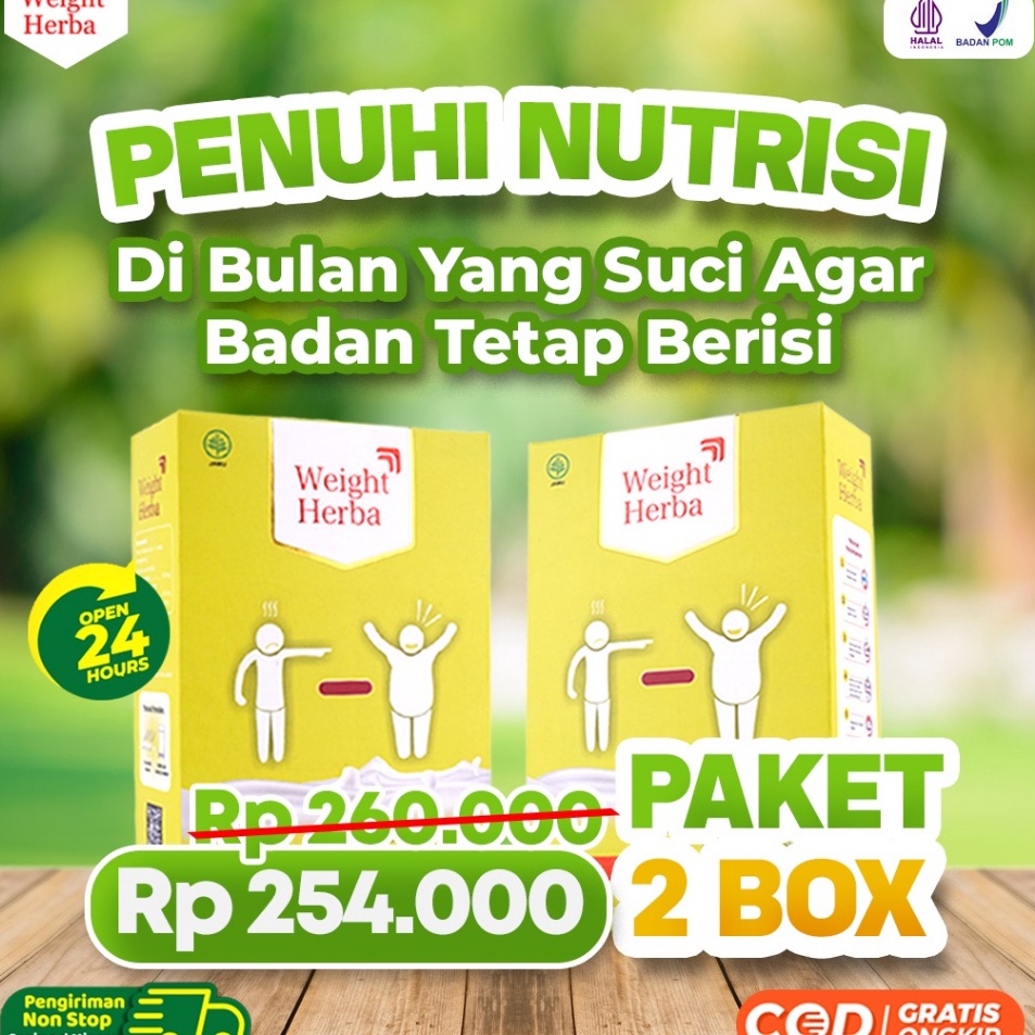 

Stok terbaru Weight Herba 2 Box - 100% Original Susu Penggemuk Penambah Berat Badan & Nafsu Makan Tingkatkan Kalori Kualitas Tinggi & Menambah Daya Tarik Alami Tanpa Efek Samping