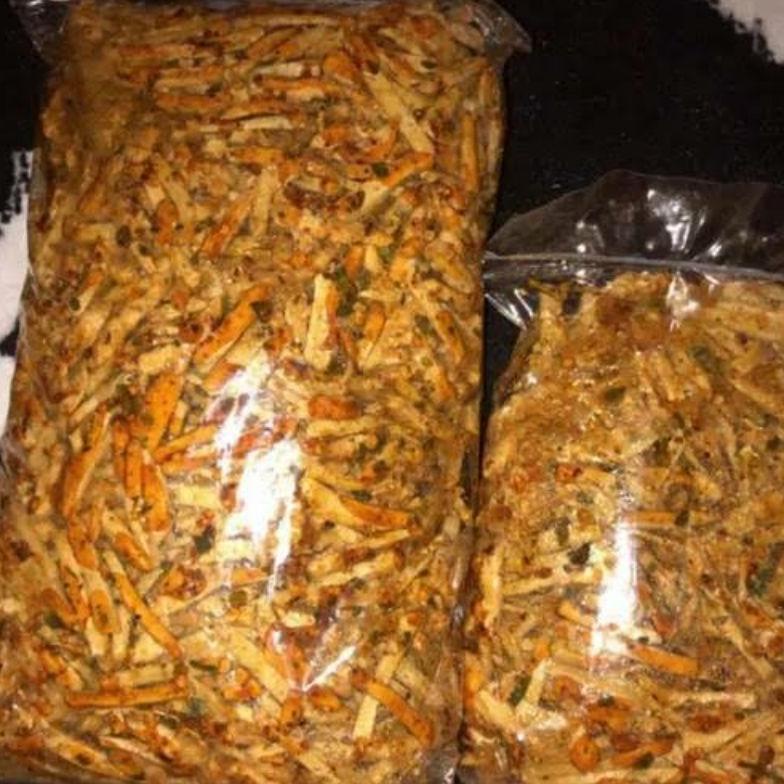 

Sale 7.7 basreng pedas daun jeruk kiloan