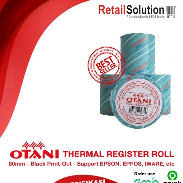 

TERBARU Otani Kertas Kasir Thermal 80x80 mm