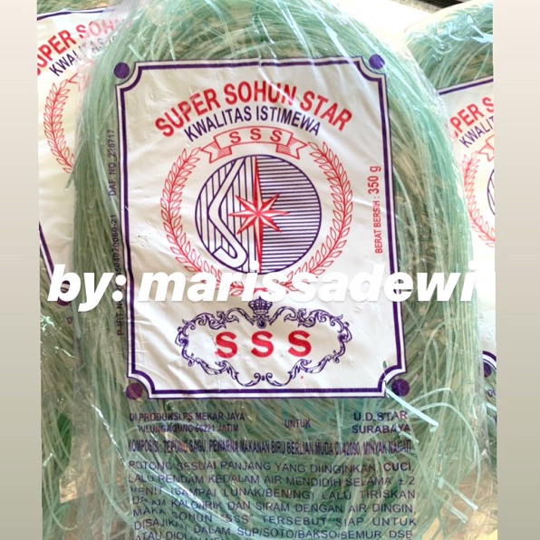 

8.8 [TERMURAH] Suun Star 350g Super Sohun Kwalitas Istimewa SSS Soun Soon Sohon Mie Masak Bakso Biru