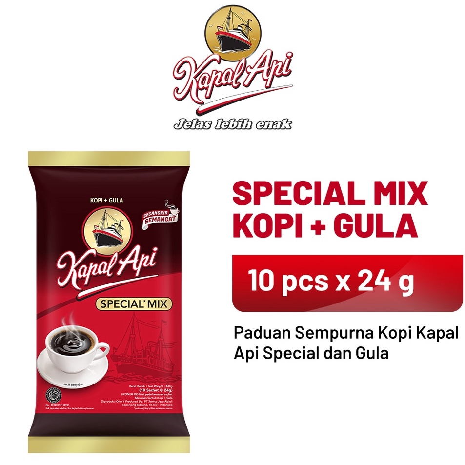 

[KODE PRODUK 06CQA4147] KAPAL API Special Mix 1 Pack (10 x 23 gr)