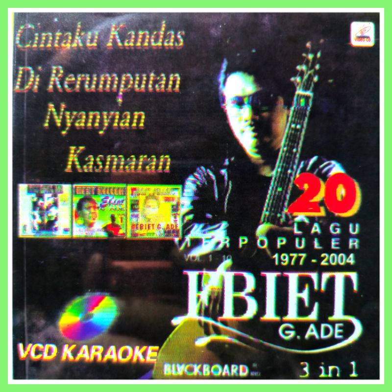 Kaset VCD Musik Bisa Karaoke 20 Lagu Pop Nostalgia Ebiet G. Ade Album Terbaik.