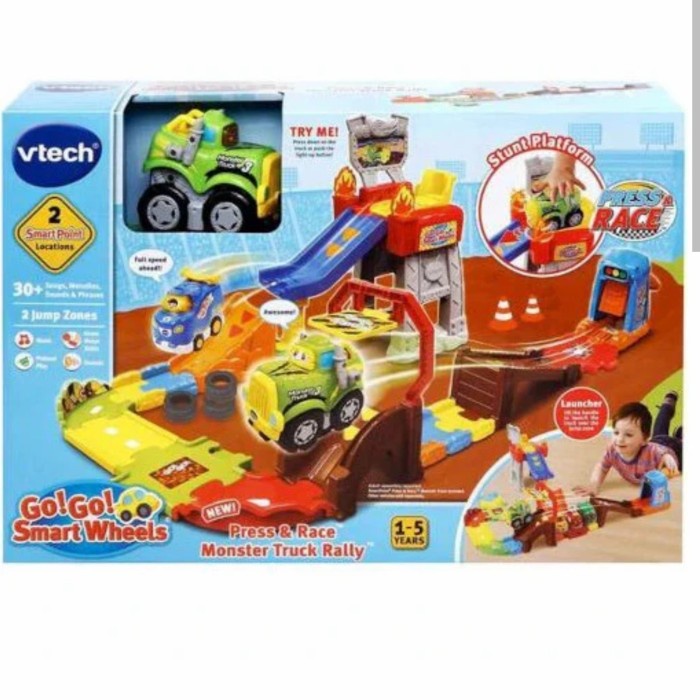 FLASH SALE VTECH GO GO SMART WHEELS PRESS AND RACE MONSTER TRUCK RALLY TERLARIS