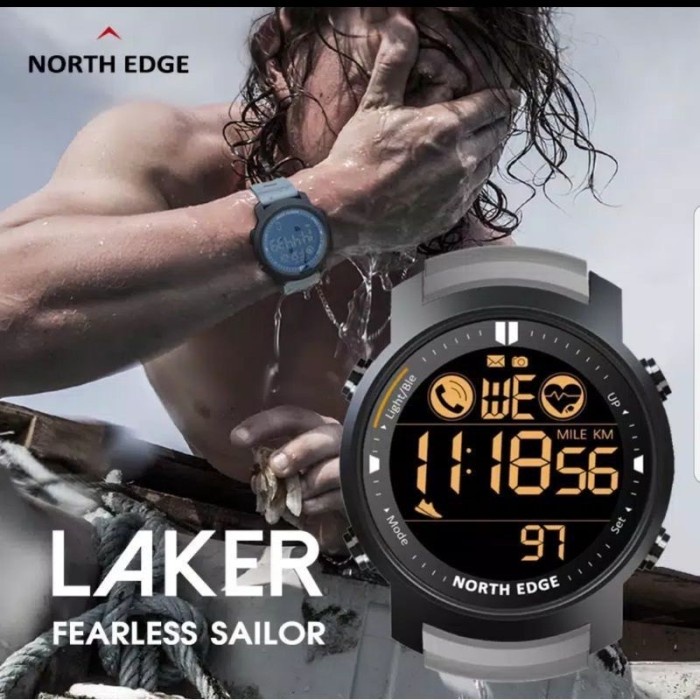 FLASH SALE NORTH EDGE MARS LAKER ORIGINAL DIGITAL WATCH TERLARIS