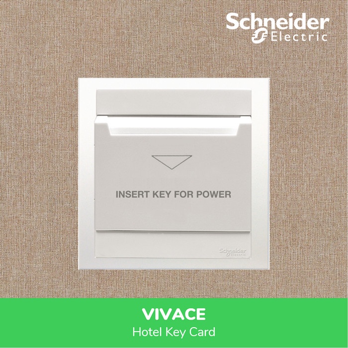 Schneider Saklar Hotel Key Card Switch Vivace - KB31EKT