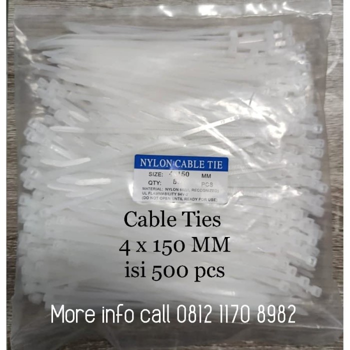 

Best Seller Cable Ties 15 Cm/Kabel Ties 4X150Mm/Nilon Ties 4X150Mm Isi 500