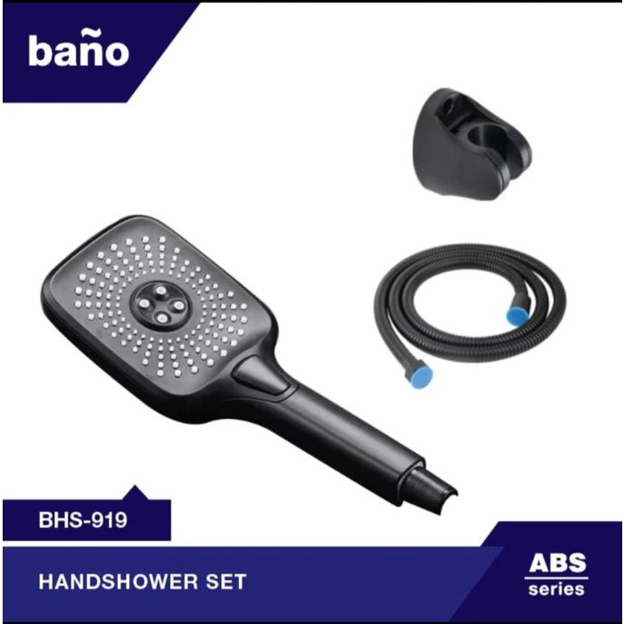 Hand Shower Set Black / Shower Mandi Bano Bhs-919 Kotak