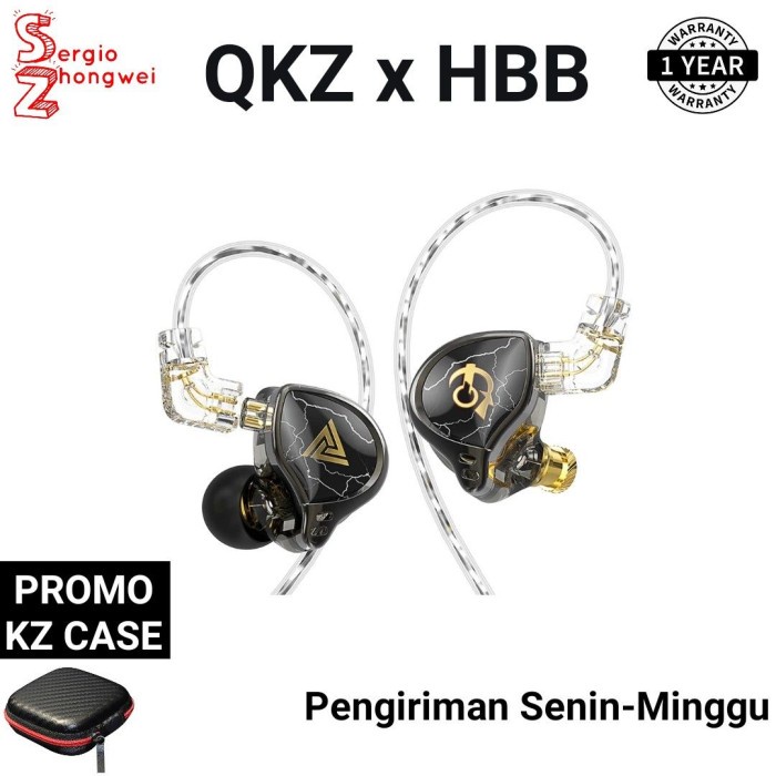 QKZ X HBB QKZ HBB Earphone Basshead In Ear Monitor Headset Gaming