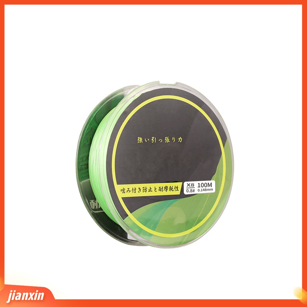 [Jianxin] 1 Roll 100m Angling Line Halus Kepadatan Tinggi Kuat Tarik Cepat Masuk Air Memancing8 Braided Super Strong Lure Line Fishing Gear