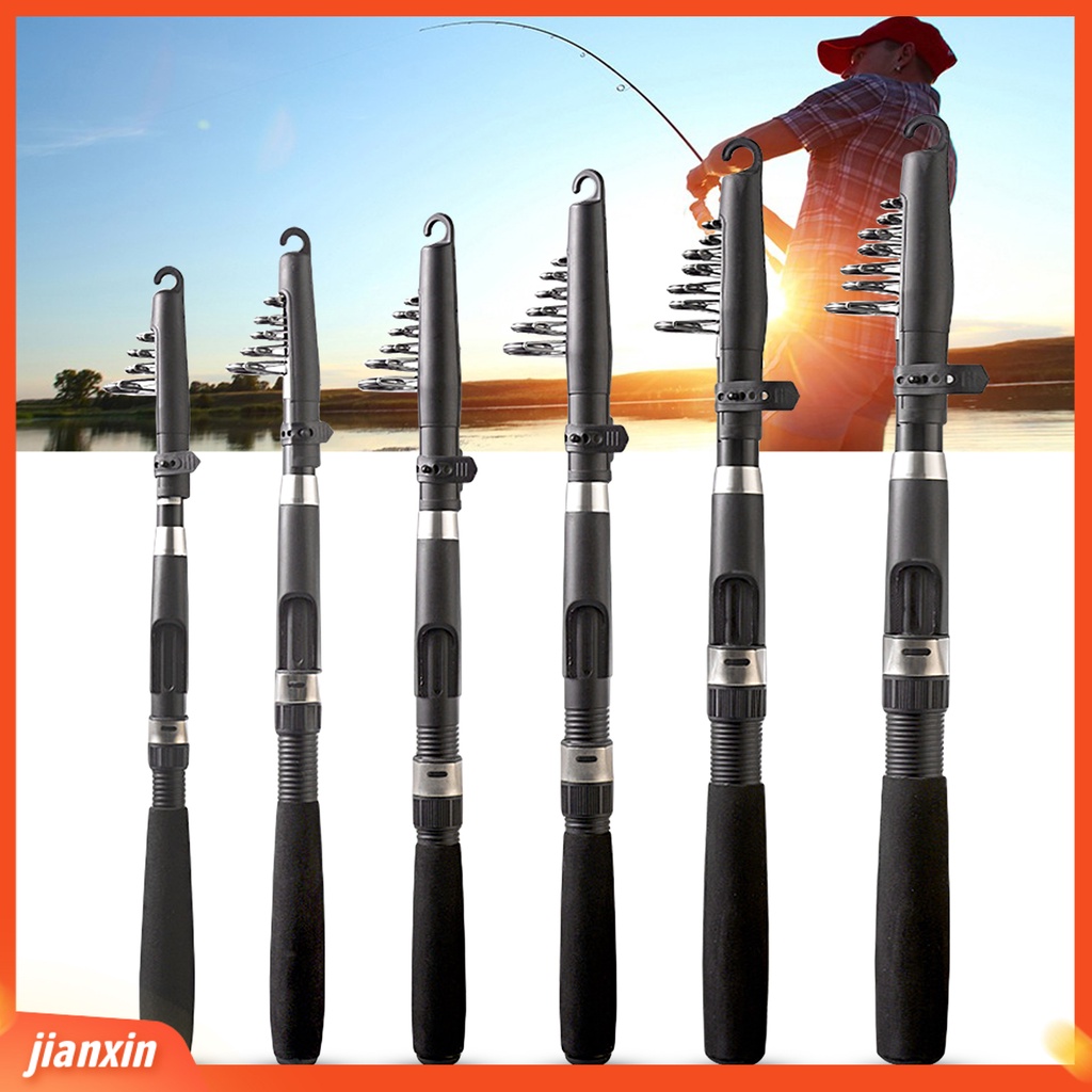 [Jianxin] 1.8-3.6m Ergonomic Handle Ceramic Guiding Ring Flexible Spring Sensitive Tip Fiberglass Sea Rod Air Asin Air Tawar Telescopic Fishing Rod Untuk Pecinta Memancing