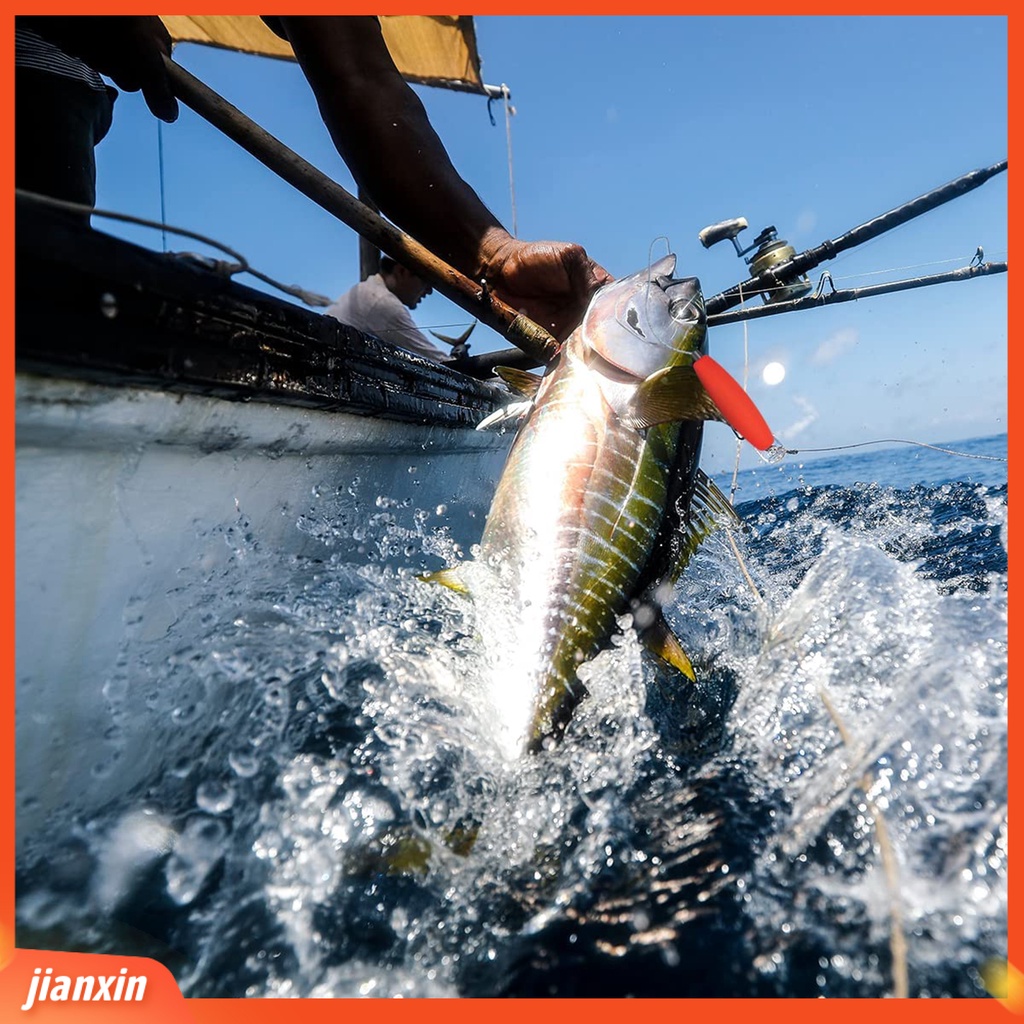 [Jianxin] 12pcs/set Pelampung Pasak Mini Daya Apung Besar Di Dalam Klip Heavy-duty Garis Kuat Grip Pipa Plastik Plug Warna Cerah Peg Bobbers Perlengkapan Memancing