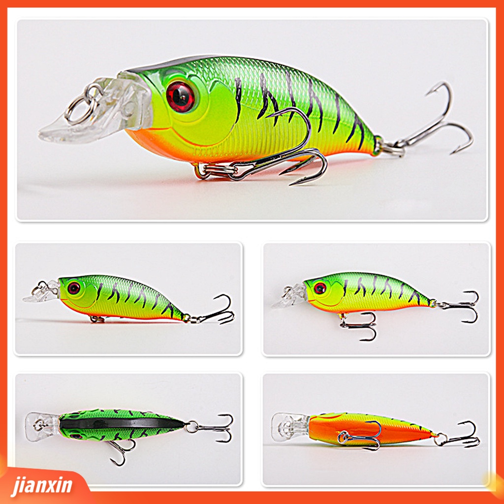 [Jianxin] fishing Umpan Simulasi Warna Terang 3D Fisheye Water Popper Kait Tajam Mencegah Lolos 7.4cm/8.5g Umpan Pancing Mino Tenggelam Umpan Keras Perlengkapan Memancing
