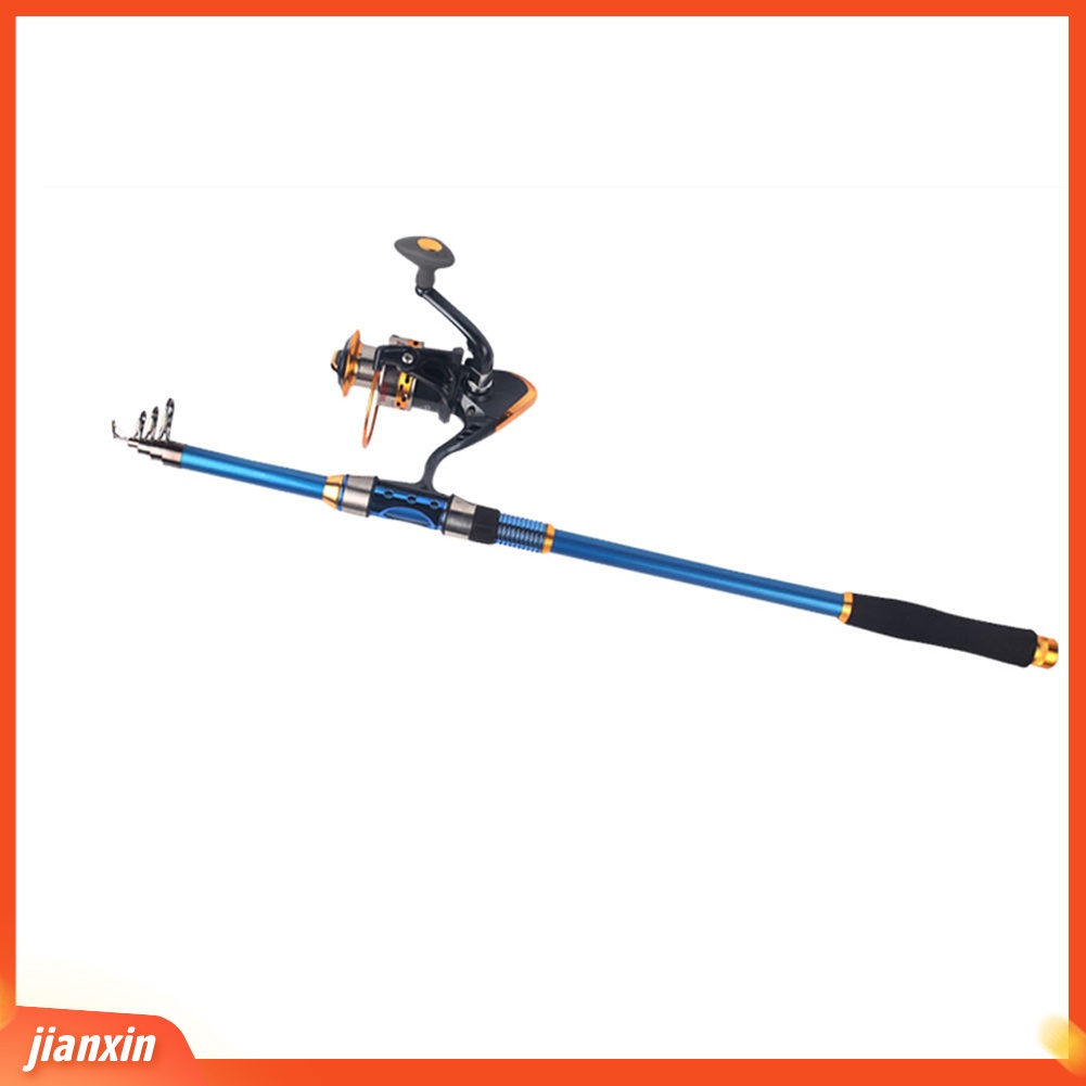 [Jianxin] 2.1m Joran Pancing Teleskopik Portable Bahan Serat Karbon Tahan Lama untuk Outdoor / Perahu