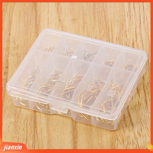 [Jianxin] 100Pcs 3 # -12 # Kail Pancing Bahan Metal Tahan Lama