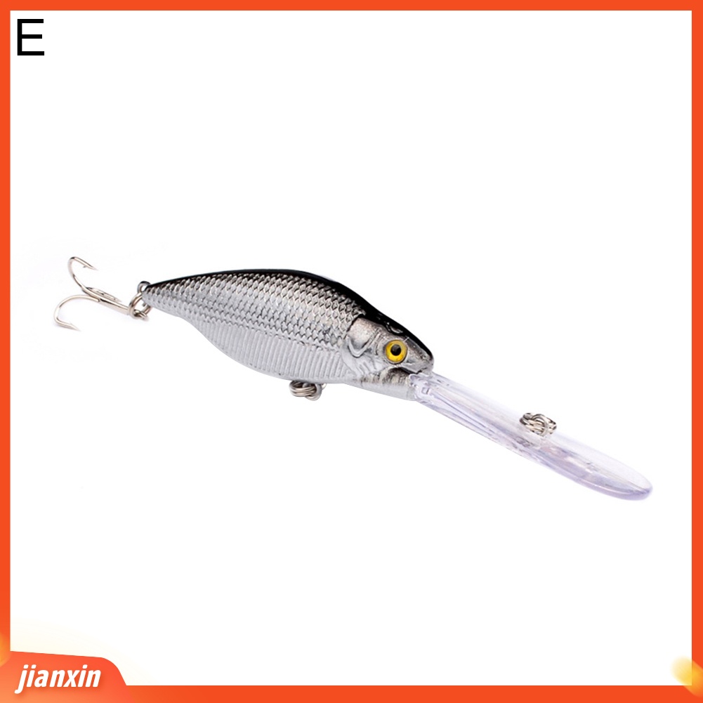 [Jianxin] Umpan Pancing Hard Bait Bentuk Ikan Imitasi Mata 3d Bahan Plastik Ukuran 11.5cm