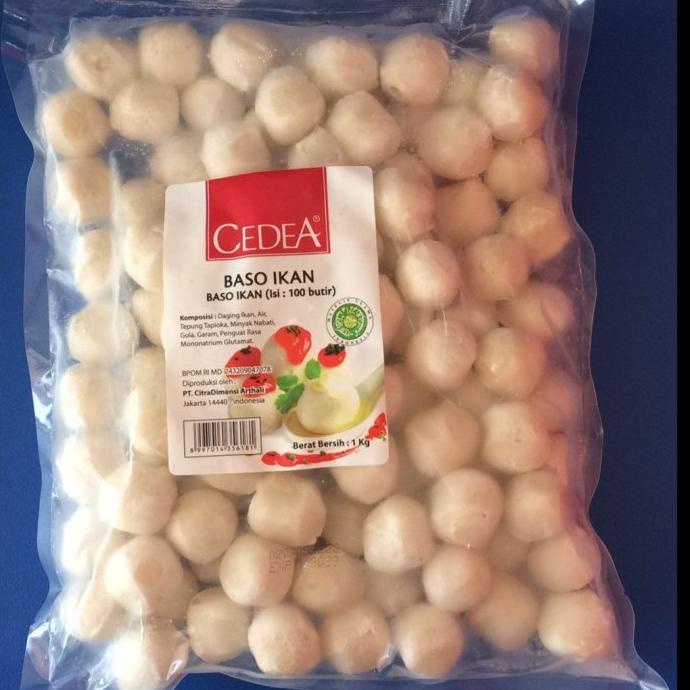 

CEDEA bakso ikan 1kg isi 100 pcs