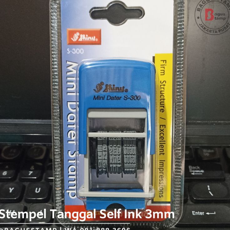 

✨12.12✨ Stempel Tanggal / Dater Otomatis Shiny S300 S 300 ( Mini Dater Stamp ) murah