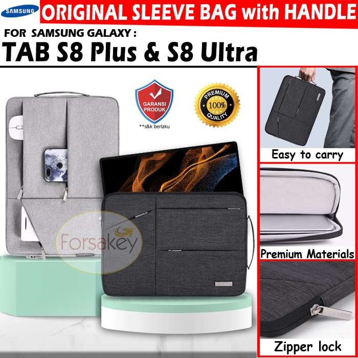 Best Seller Samsung Galaxy Tab S8 Plus Ultra Original Sleeve Pouch Sarung Tas Case