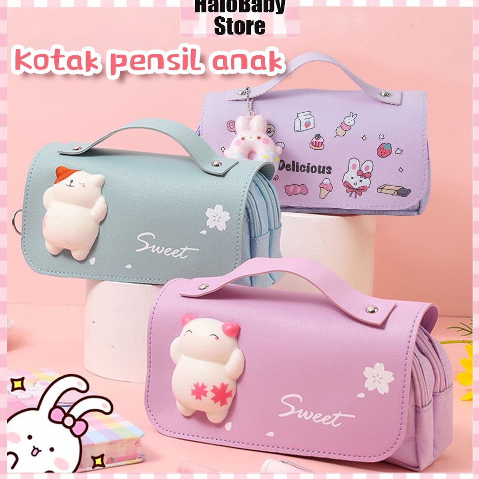 

[Miliki] Halobaby Kotak pensil dekompresi perempuan/Pensil Case/tempat pensil anak multi-fungsi anak-anak 78