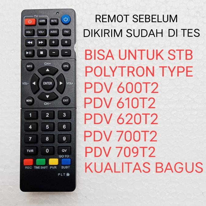 remote set top box polytron pdv 600t2 610t2 620t2 700t2 709t2