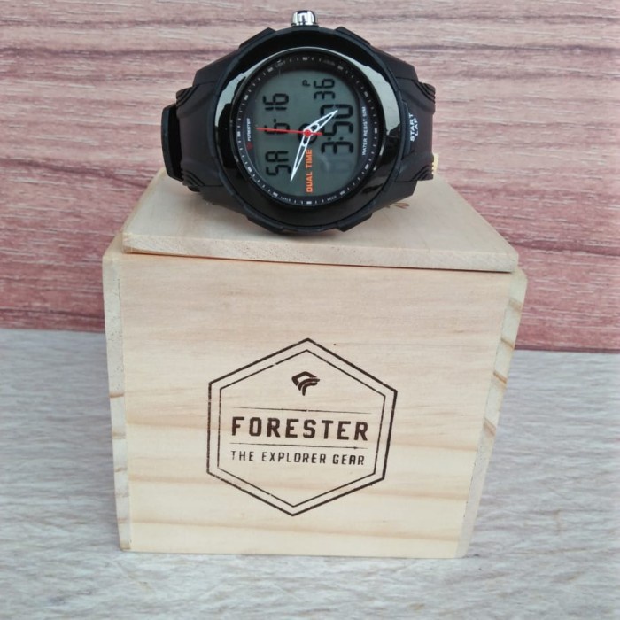 Jam Tangan Forester Jtf 113 Blk - Jam Dital Analog Forester