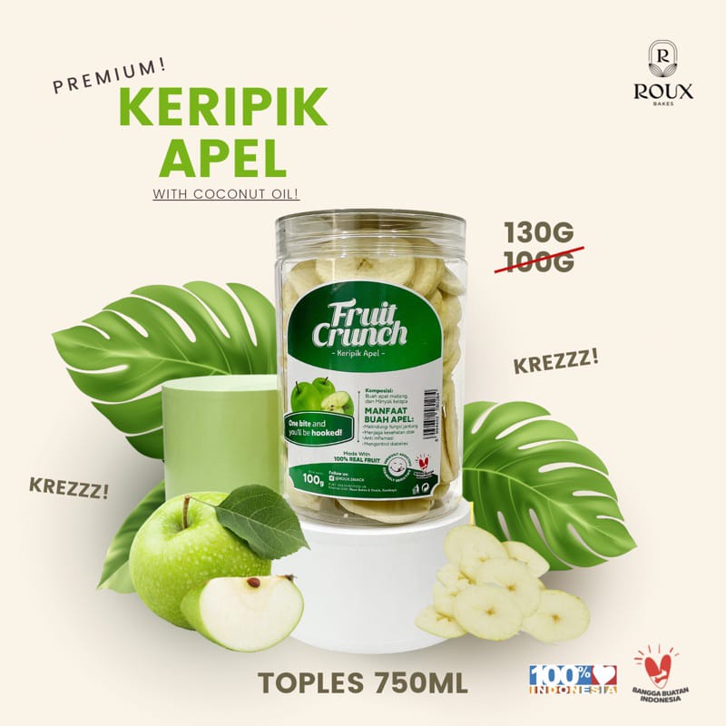 

Keripik Buah Apel Premium 750ml Keripik Buah Premium ROUX BAKES