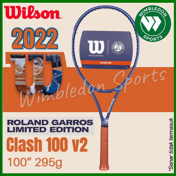 Bestseller Raket Tenis Wilson Clash 100 Roland Garros / Raket Wilson Clash 100 Rg