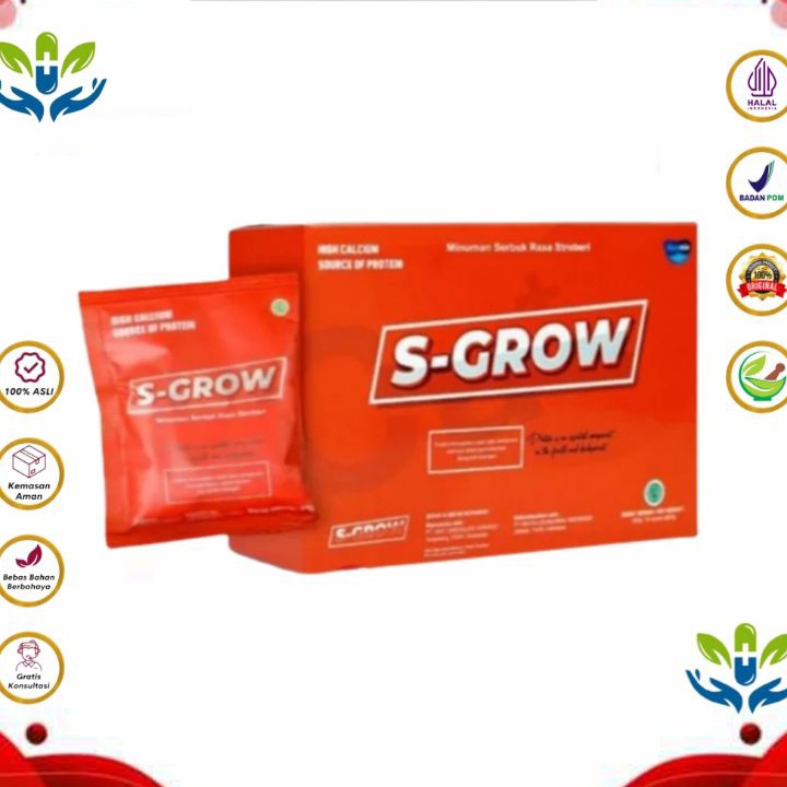 

12.12 FLASH SALE S-GROW SUSU PENINGGI BADAN ISI10sachet/1BOX, SUSU KALSIUM MURNI !!!