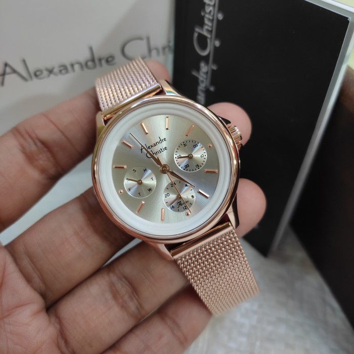HOT SALE JAM WANITA ORIGINAL ALEXANDRE CHRISTIE AC 2A38 BF STAINLESS SOLID TERBARU