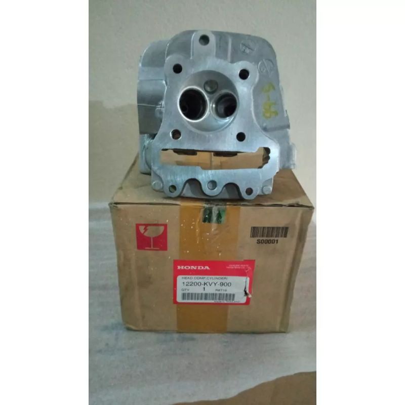 CYLINDER HEAD KOP BEAT KARBU SPACY SCOOOY KARBU 12200-KVY-900 ORIGINAL AHM