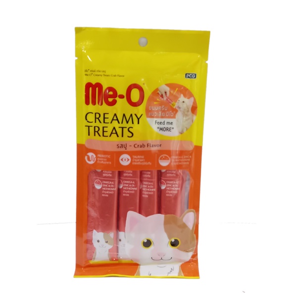 

ME-O CREAMY TREATS CRAB 4 PCS X 60 GR - MAKANAN HEWAN
