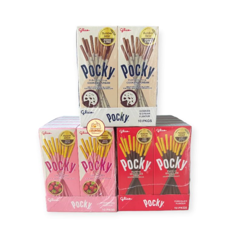 

Pocky Mini Glico 20gr 1 Pak usi 10pc - wafer cemilan nikmat