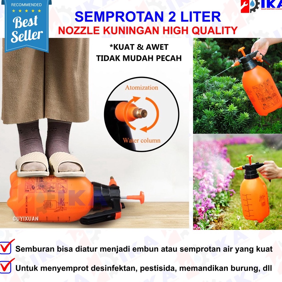 Terbaik Semprotan 2 liter Hand Sprayer Disinfektan tanaman dan Burung WARNA RANDOM SEMPROTAN TANAMAN