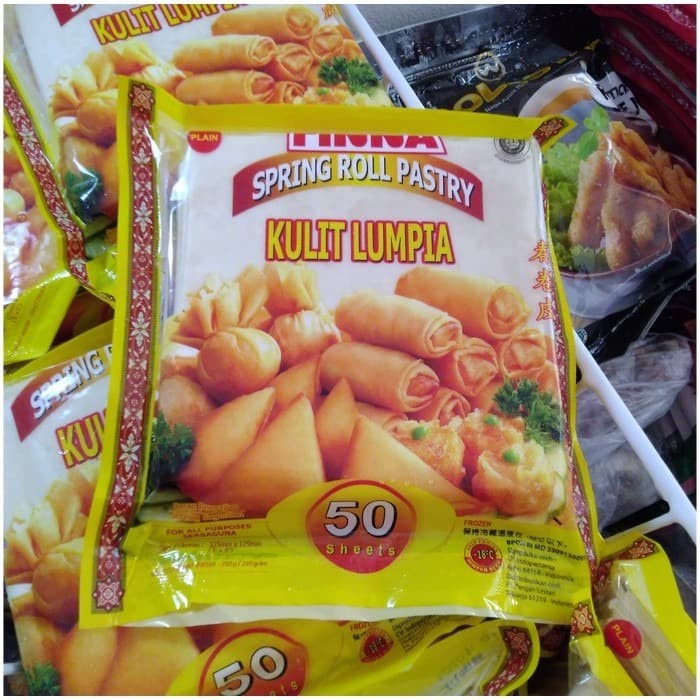 

(KULIT LUMPIA) FINNA SPRING ROLL PASTRY KULIT LUMPIA 125X125 MM ISI 50 LEMBAR