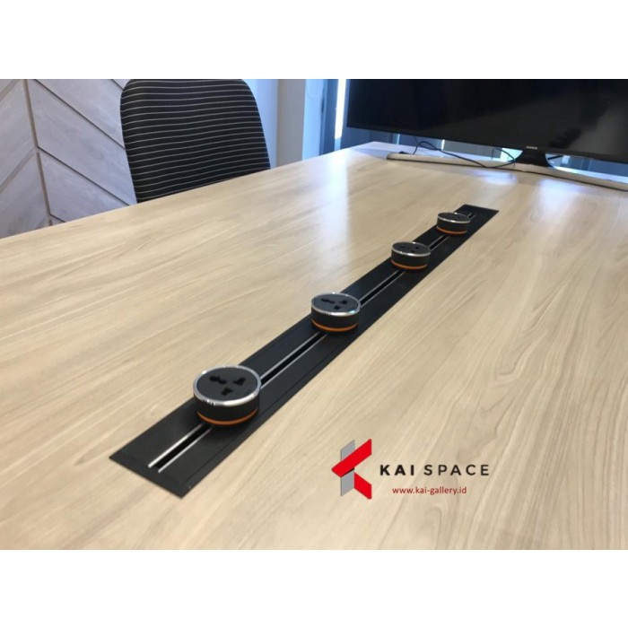Best Seller Stop Kontak Track Line8 Rel Kantor Modern Futurstic Elegant Eubiq