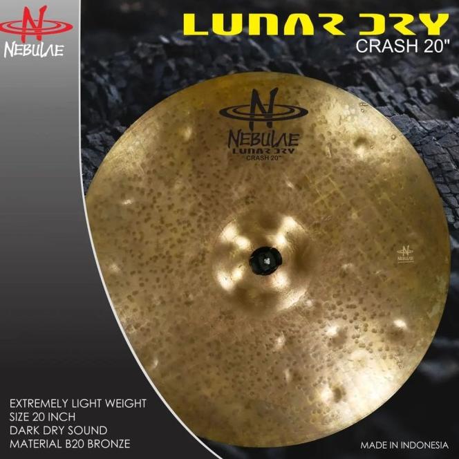 Nebulae Cymbal - Lunar Dry Crash 20"/Nebula/Simbal/B20/Indonesia/Murah