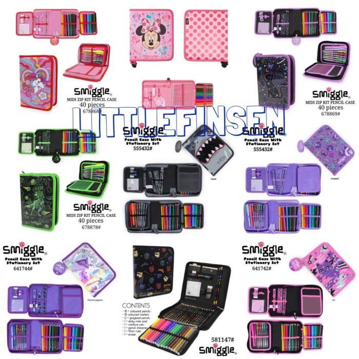 

Terlaris Smiggle Midi Zip Kit/Pencil Case Smiggle/Smiggle Shark Budz