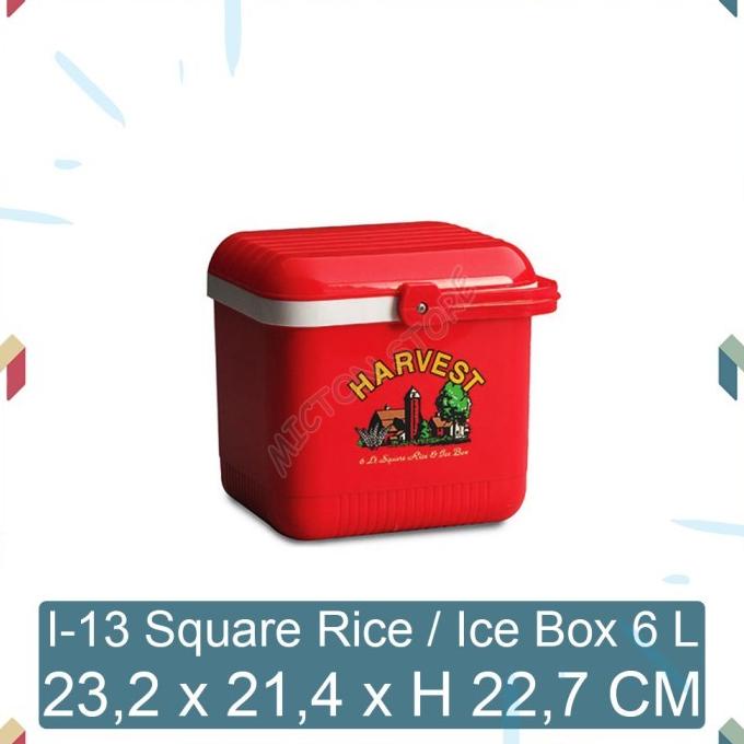 Micton Lion Star I-13 Square Rice Ice Box 6 Liter Termos Nasi Es Batu