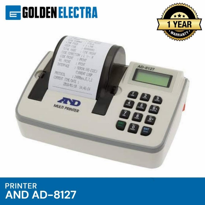 Printer Timbangan AND AD-8127, Compact Printer Timbangan / Scale