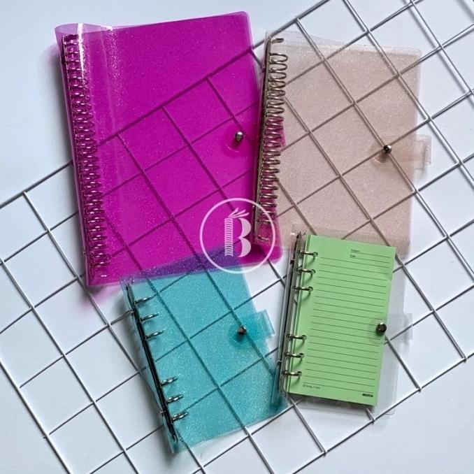 

Bindermu Korean Style Clear Cover Binder 26ring B5 20ring A5 6ring A6