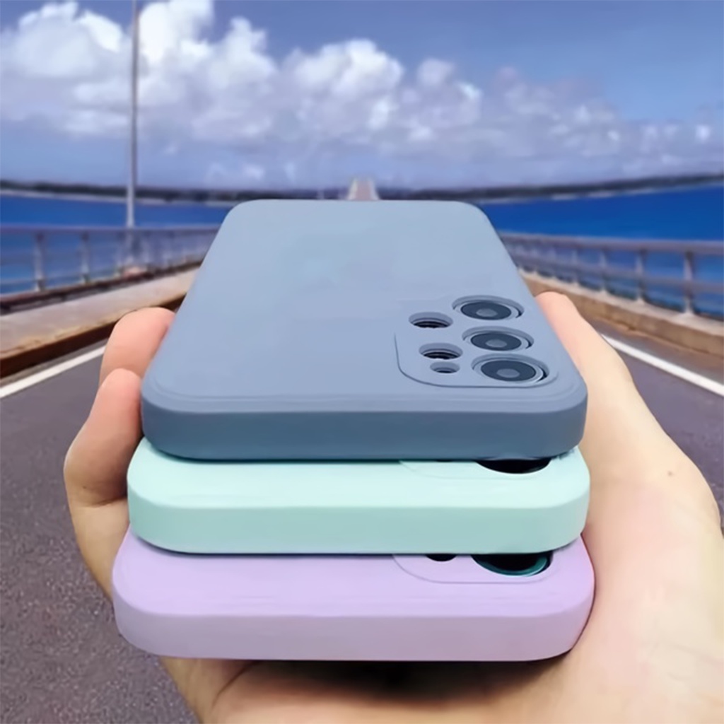 Case Macaron Square Edge Iphone 6 7 8 X XS XR MAX PLUS Softcase