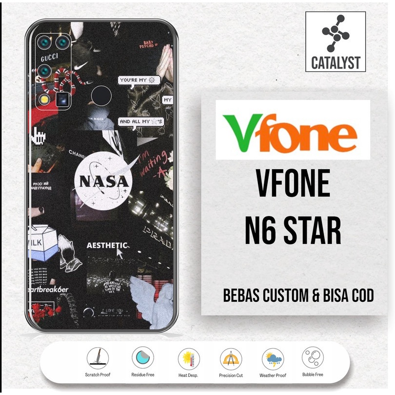 Promobuy 1 Get 2 Vfone N6 Star Premium Garskin Stiker Skin Case Skin Protector Bisa Custom Cod Kode 