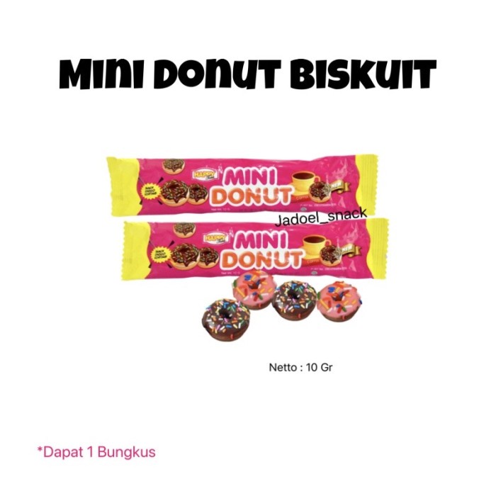 

JADOELSNACK - Mini Donut Biskuit 10 Gr Berkualitas