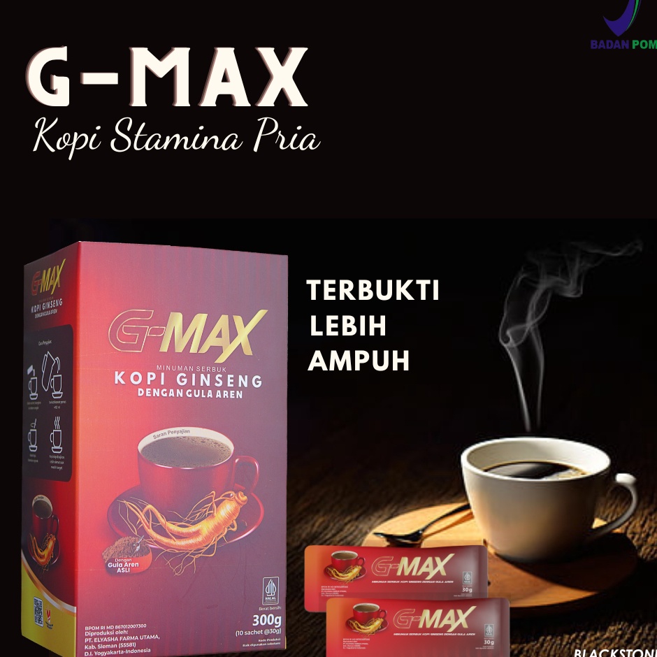 

✔✔SALE✔✔ [ ANTI LOYO ] Kopi Kuat Pria Tahan Lama GMAX 1 BOX 10 SACHET Minuman Penambah Stamina Pria Dewasa Kopi kuat pria Herbal Tahan Lama Bersertifikat BPOM