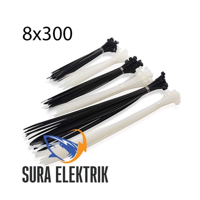 

Nylon Cable Ties Fsm 8X300 Fort Warna Hitam Dan Putih Promo